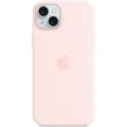 thumbnail image 1 of For iPhone 15 Silicone Case with MagSafe, Light Pink, 1 of 5