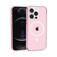 thumbnail image 1 of For iPhone 15 Sturdy Ultra [Magnetic Circle] Thick 3mm Transparent Hybrid - Pink, 1 of 2