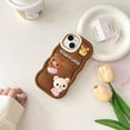 thumbnail image 1 of For iPhone 16 15 14 13 12 11 Pro Max Rilakkuma Silicone Wave Soft Cover Case, 1 of 6