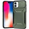 thumbnail image 1 of For iPhone 16 6.1 inch Ultimate U Design Hybrid with Camera Window Covering - Midnight Green, 1 of 4