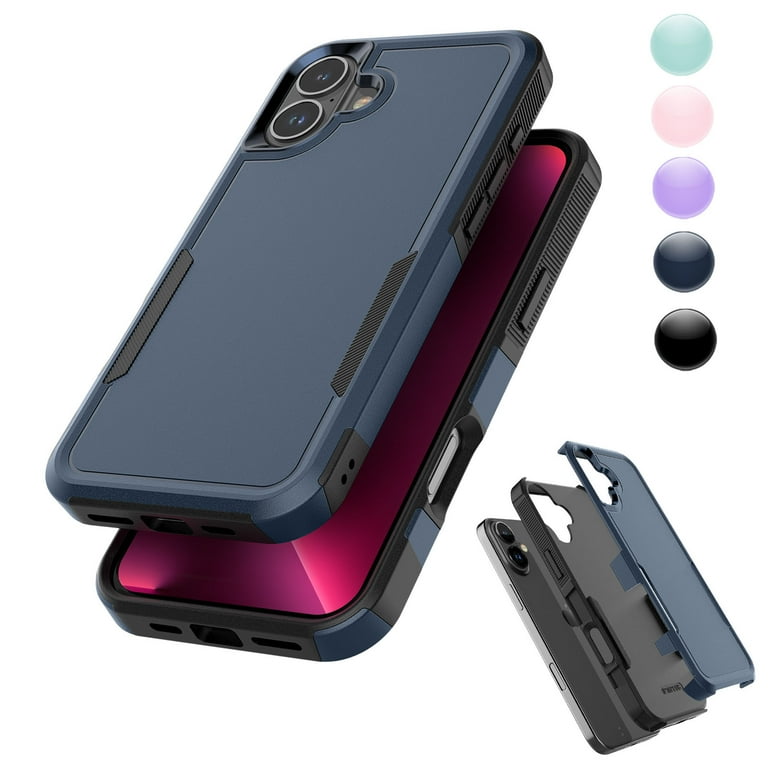 ベース iPhone case 16 For iPhone 16 Case 5G 2024, Sturdy Phone Case for Apple 16