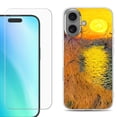 thumbnail image 1 of For iPhone 16 Phone Case Cover, Shockproof Case with Tempered Glass Screen Protector, by OneToughShield - Sunset, 1 of 4