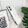 thumbnail image 1 of For iPhone 16 Plus Case Clear, Translucent Ultra Slim Fit Drop Protection Anti-Scratch Bumper Not-Yellowing Rugged Minimalist Phone Case for Apple iPhone 16 Plus, Green, 1 of 7