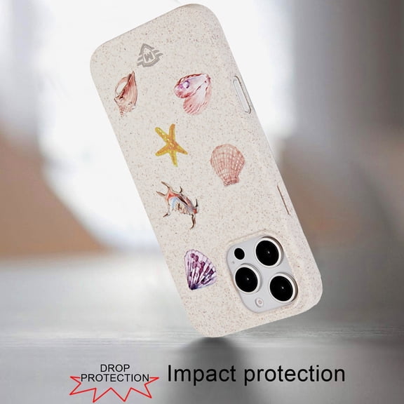 For iPhone 16 Pro 6.3 inch Bio-Degradable Case - Shell Design