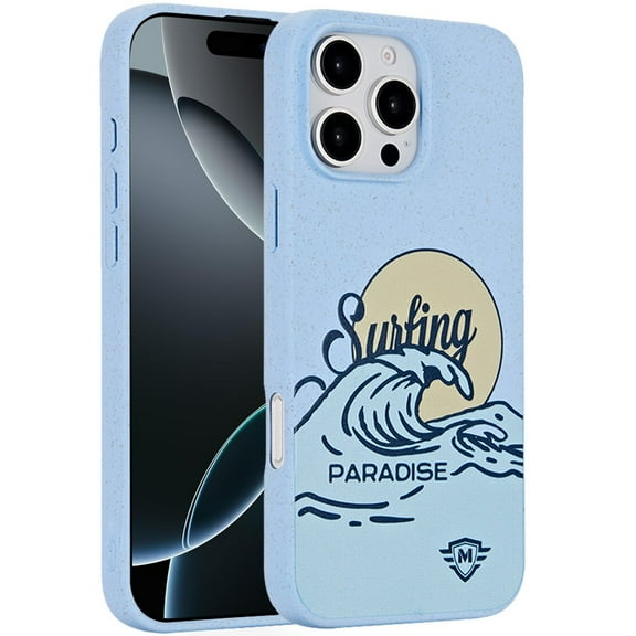 For iPhone 16 Pro 6.3 inch Bio-Degradable Case - Surfing Paradise