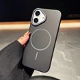 thumbnail image 1 of For iPhone 16 Pro Magnetic Case, Compatible with Magsafe Slim Fit Anti-Scratch Drop Protection Bumper Rugged Hard PC Back Cover Phone Case for Apple iPhone 16 Pro, Black, 1 of 7
