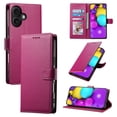 thumbnail image 1 of For iPhone 16 Pro Max 16Pro 16Plus Magnetic Closure PU Leather Folio Flip Phone Cover, 1 of 8