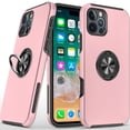 thumbnail image 1 of For iPhone 16 PRO MAX Case Dual Layer Magnetic Ring Stand Hybrid +Tempered Glass, 1 of 6