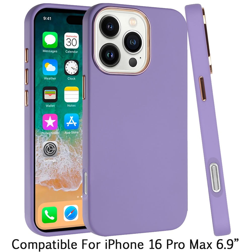 For iPhone 16 Pro Max 6.9 inch Classy Slick Chromed Around For iPhone 16 Pro Max 6.9 inch Classy Slick Chromed Around