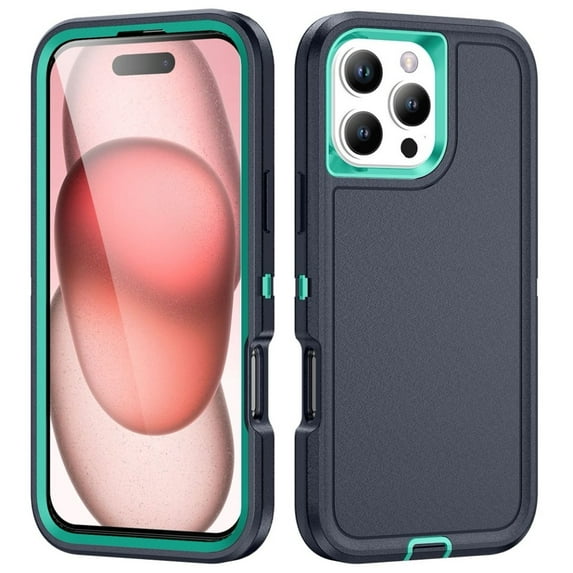 For iPhone 16 Pro Max 6.9inch Life Waterproof Rugged Phone Case,Green,For iPhone 16 Pro Max
