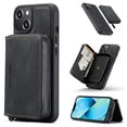 thumbnail image 1 of For iPhone 16 Pro Max Case, Detachable 2 in 1 PU Leather Zipper Wallet Case for Women Men with RFID Blocking Removable Card Holder Slot Magnetic Closure Shockproof Protective Phone Cover,Black, 1 of 14