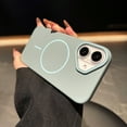 thumbnail image 1 of For iPhone 16 Pro Max Magnetic Case, Compatible with Magsafe Slim Fit Anti-Scratch Drop Protection Bumper Rugged Hard PC Back Cover Phone Case for Apple iPhone 16 Pro Max, Blue, 1 of 6