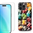thumbnail image 1 of For iPhone 16 Pro Max Phone Case Cover, Shockproof Case with Tempered Glass Screen Protector, by OneToughShield - Candy Box, 1 of 4