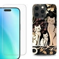 thumbnail image 1 of For iPhone 16 Pro Max Phone Case Cover, Shockproof Case with Tempered Glass Screen Protector, by OneToughShield - Cat Craft, 1 of 4