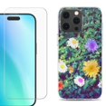 thumbnail image 1 of For iPhone 16 Pro Max Phone Case Cover, Shockproof Case with Tempered Glass Screen Protector, by OneToughShield - Daisy Paint, 1 of 4