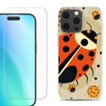 thumbnail image 1 of For iPhone 16 Pro Max Phone Case Cover, Shockproof Case with Tempered Glass Screen Protector, by OneToughShield - Lady Bettle, 1 of 4