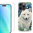 thumbnail image 1 of For iPhone 16 Pro Max Phone Case Cover, Shockproof Case with Tempered Glass Screen Protector, by OneToughShield - Playful Wolf, 1 of 4