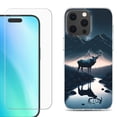 thumbnail image 1 of For iPhone 16 Pro Max Phone Case Cover, Shockproof Case with Tempered Glass Screen Protector, by OneToughShield - River Elk, 1 of 4