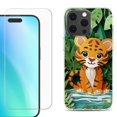 thumbnail image 1 of For iPhone 16 Pro Max Phone Case Cover, Shockproof Case with Tempered Glass Screen Protector, by OneToughShield - Tiger Craft, 1 of 4