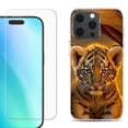 thumbnail image 1 of For iPhone 16 Pro Max Phone Case Cover, Shockproof Case with Tempered Glass Screen Protector, by OneToughShield - Tiger Cub, 1 of 4