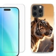 thumbnail image 1 of For iPhone 16 Pro Max Phone Case Cover, Shockproof Case with Tempered Glass Screen Protector, by OneToughShield - Tiger, 1 of 4