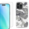 thumbnail image 1 of For iPhone 16 Pro Max Phone Case Cover, Shockproof Case with Tempered Glass Screen Protector, by OneToughShield - Urban Camo, 1 of 4