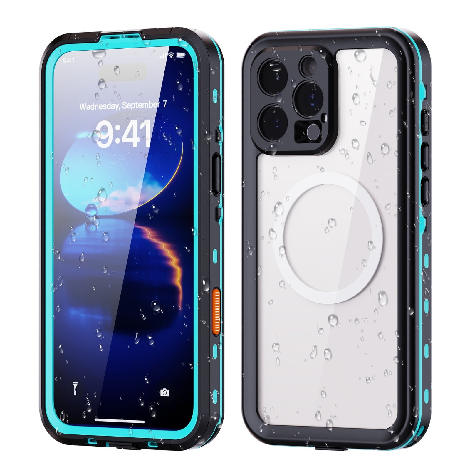 For iPhone 16 Pro Max Rugged Case, Waterproof Dot+ Design for Outdoor ...