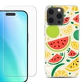 thumbnail image 1 of For iPhone 16 Pro Phone Case Cover, Shockproof Case with Tempered Glass Screen Protector, by OneToughShield - Watermelon Mix, 1 of 4