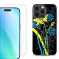 thumbnail image 1 of For iPhone 16 Pro Phone Case Cover, Shockproof Case with Tempered Glass Screen Protector, by OneToughShield - Wild Flowers, 1 of 4