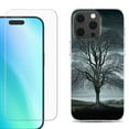 thumbnail image 1 of For iPhone 16 Pro Phone Case Cover, Shockproof Case with Tempered Glass Screen Protector, by OneToughShield - Winter Tree, 1 of 4
