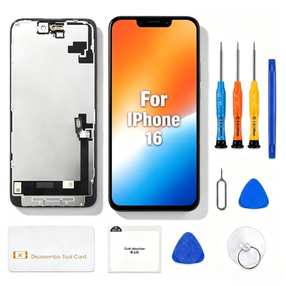 For iPhone 16 Screen Replacement 6.1 inch, 3D Touch LCD Display A3287 A3081 A3286 A3288,LCD Display Digitizer Touch Assembly