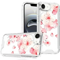 For iPhone 16E (E edition) / SE4 (2025) Beautiful TPU Designs Case Case - Cherry Blossom