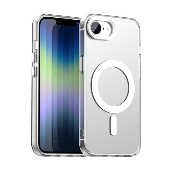 For iPhone 16e Candy Magsafe PC Hybrid TPU Phone Case,White,For iPhone 16e