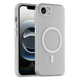 thumbnail image 1 of For iPhone 16e MagSafe Frosted Translucent TPU + PC Full Coverage Phone Case,White,For iPhone 16e, 1 of 16