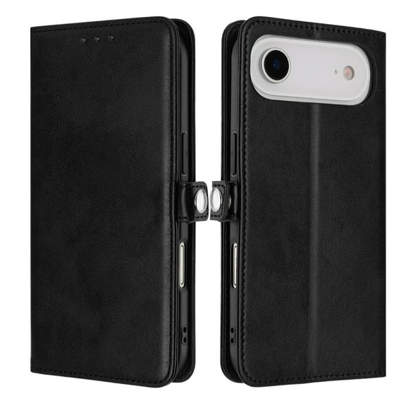 For iPhone 17 Air Phone Case, 360 Full Protection Multiple Compartments Phone Case for iPhone 17 Air Black