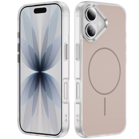 For iPhone 17 Case (Compatible with MagSafe) Slim Translucent Shockproof with Anti-Fingerprint Phone Case,Gold,For iPhone 17