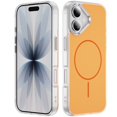 thumbnail image 1 of For iPhone 17 Case (Compatible with MagSafe) Slim Translucent Shockproof with Anti-Fingerprint Phone Case,Orange,For iPhone 17, 1 of 9
