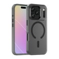 thumbnail image 1 of For iPhone 17 Pro Case (Compatible with MagSafe) Slim Frosted Translucent Shockproof with Anti-Fingerprint Phone Case,Black,For iPhone 17 Pro, 1 of 8