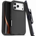 thumbnail image 1 of For iPhone 17 Pro Case With Belt Clip, Kickstand, Shockproof Dust/Drop Proof 3 in 1 Full Body Rugged Heavy Duty Durable Cover Black, 1 of 6