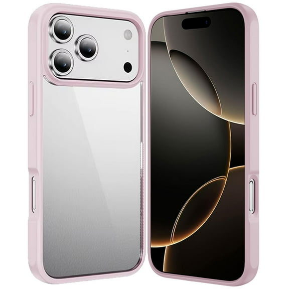 For iPhone 17 Pro HQ Transparent Thick 2.0mm Hybrid Case - Pink