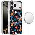 thumbnail image 1 of For iPhone 17 Pro [Magnetic] Double Layer Design IMD Case - Nightly Floral, 1 of 3