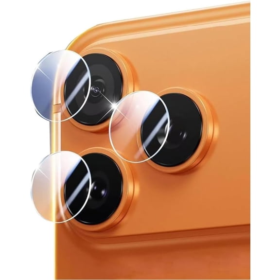 For iPhone 17 Pro Max /17 Pro Camera Lens Protector Tempered Glass Individual Lens Protective Film - 3 Packs/Transparent