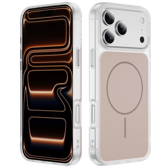 For iPhone 17 Pro Max Case (Compatible with MagSafe) Slim Translucent Shockproof with Anti-Fingerprint Phone Case,Gold,For iPhone 17 Pro Max