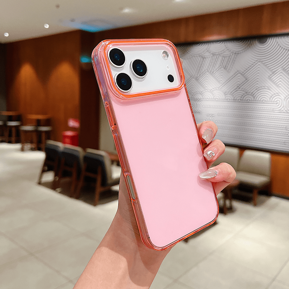For iPhone 17 Pro Max Case Solid color Bumper Shockproof Hard Back