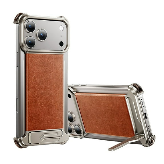 For iPhone 17 Pro Max Case with Kickstand,Compatible with MagSafe,Shockproof,Borderless Magnetic Slim Phone Cover Protective