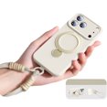 thumbnail image 1 of For iPhone 17 Pro Max Case with Wristband,360°Rotating Ring,Magnetic Attraction,Anti-drop Liquid Silicone Mobile Phone Cover, 1 of 10