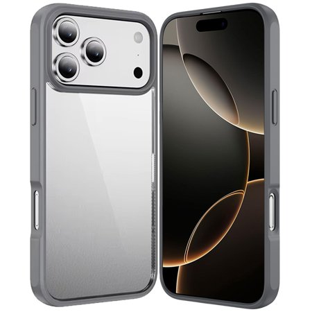 For iPhone 17 Pro Max HQ Transparent Thick 2.0mm Hybrid Case - Grey