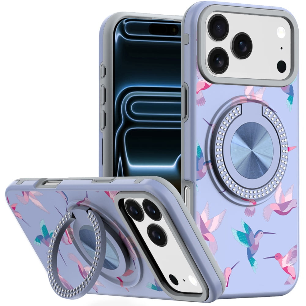 For iPhone 17 Pro Max Metal Diamond CD Pattern Design Matte