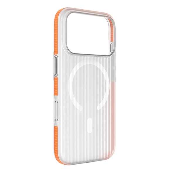 For iPhone 17 Pro Max Phone Case,Fit for MagSafe,Anti-yellowing,Stripes Anti-slip Anti-drop,Durable Magnetic Phone Shell
