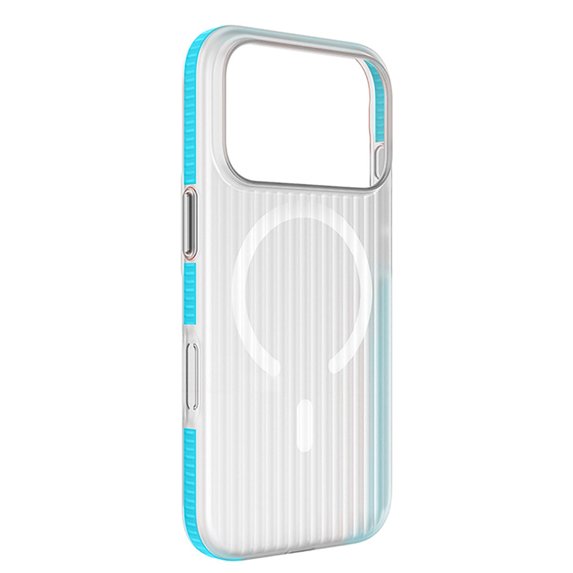 For iPhone 17 Pro Max Phone Case,Fit for MagSafe,Anti-yellowing,Stripes Anti-slip Anti-drop,Durable Magnetic Phone Shell